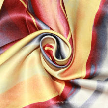Pattern Customized, Printed, Twisted Yarn, Satin Fabric